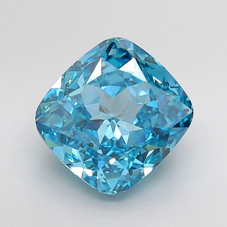 Loose Diamond - CUSHION MODIFIED 3.54ct Fancy Vivid Blue VVS2: Loose Diamond - CUSHION MODIFIED 3.54ct Fancy Vivid Blue VVS2 Source: This is a real non-mined Diamond that has been grown in a lab Shape: CUSHION MODIFIED Carats: 3.54 Color: Fancy Vivid Blue Certifi