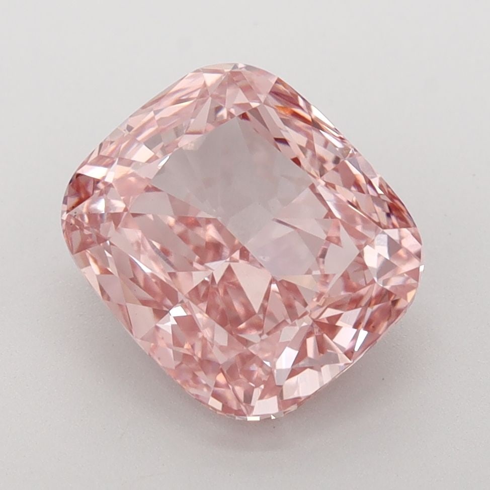 Loose Diamond - CUSHION BRILLIANT 3.53ct Fancy Vivid Pink VS1: Loose Diamond - CUSHION BRILLIANT 3.53ct Fancy Vivid Pink VS1 Source: This is a real non-mined Diamond that has been grown in a lab Shape: CUSHION BRILLIANT Carats: 3.53 Color: Fancy Vivid Pink Certif
