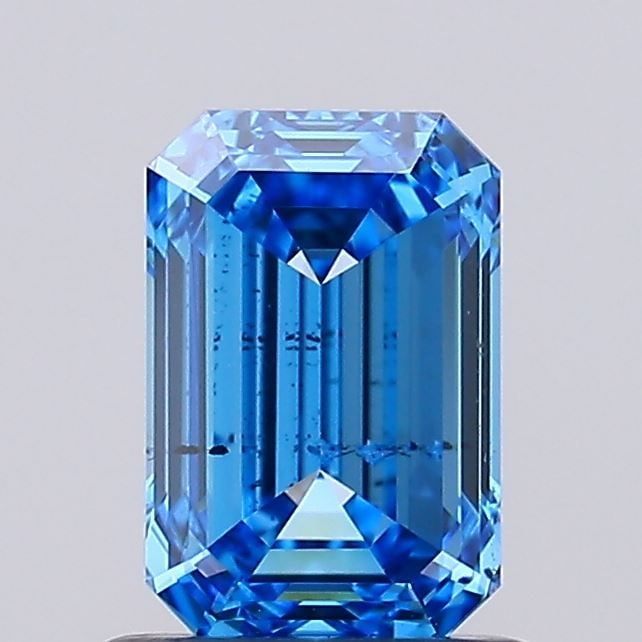 Loose Diamond - EMERALD 1.01ct Fancy Vivid Blue SI1: Loose Diamond - EMERALD 1.01ct Fancy Vivid Blue SI1 Source: This is a real non-mined Diamond that has been grown in a lab Shape: EMERALD Carats: 1.01 Color: Fancy Vivid Blue Certification: NONE Video: