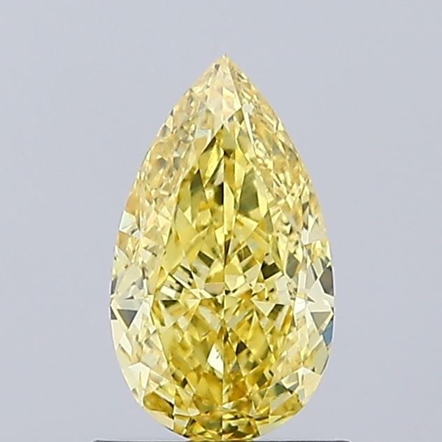 Loose Diamond - PEAR 1.14ct Fancy Vivid Yellow VS2: Loose Diamond - PEAR 1.14ct Fancy Vivid Yellow VS2 Source: This is a real non-mined Diamond that has been grown in a lab Shape: PEAR Carats: 1.14 Color: Fancy Vivid Yellow Certification: IGI Video:
