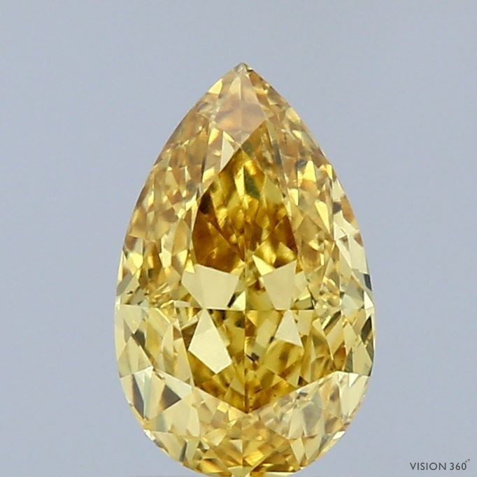 Loose Diamond - PEAR 1.49ct Fancy Vivid Yellow VS1: Loose Diamond - PEAR 1.49ct Fancy Vivid Yellow VS1 Source: This is a real non-mined Diamond that has been grown in a lab Shape: PEAR Carats: 1.49 Color: Fancy Vivid Yellow Certification: IGI Video: