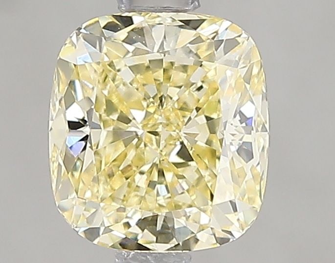 Loose Diamond - CUSHION MODIFIED 1.51ct Fancy Yellow VVS2: Loose Diamond - CUSHION MODIFIED 1.51ct Fancy Yellow VVS2 Source: This is a real non-mined Diamond that has been grown in a lab Shape: CUSHION MODIFIED Carats: 1.51 Color: Fancy Yellow Certification: