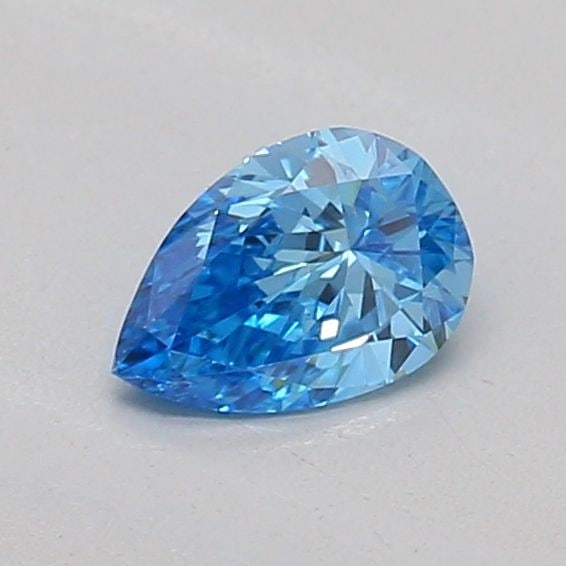 Loose Diamond - PEAR 0.22ct Fancy Vivid Blue VS1: Loose Diamond - PEAR 0.22ct Fancy Vivid Blue VS1 Source: This is a real non-mined Diamond that has been grown in a lab Shape: PEAR Carats: 0.22 Color: Fancy Vivid Blue Certification: IGI Video: