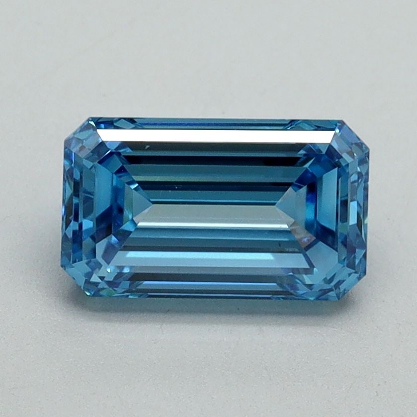 Loose Diamond - EMERALD 1.5ct Fancy Vivid Blue VS1: Loose Diamond - EMERALD 1.5ct Fancy Vivid Blue VS1 Source: This is a real non-mined Diamond that has been grown in a lab Shape: EMERALD Carats: 1.5 Color: Fancy Vivid Blue Certification: IGI Video: