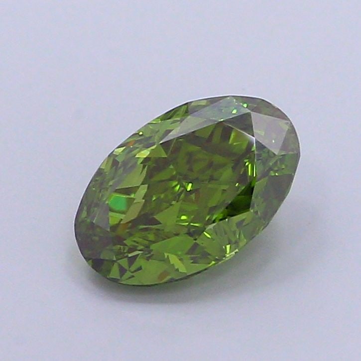 Loose Diamond - OVAL 1.52ct Fancy Vivid Green VS1: Loose Diamond - OVAL 1.52ct Fancy Vivid Green VS1 Source: This is a real non-mined Diamond that has been grown in a lab Shape: OVAL Carats: 1.52 Color: Fancy Vivid Green Certification: IGI Video: