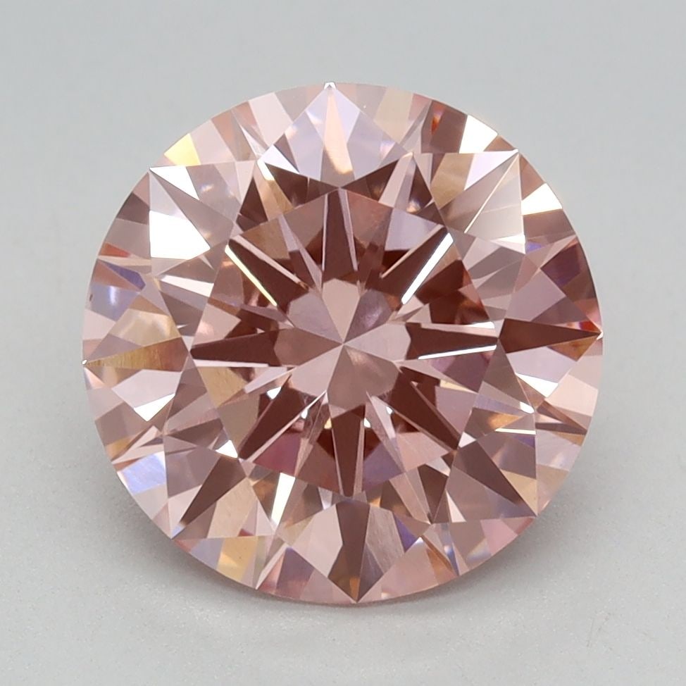 Ideal Loose Diamond - ROUND 2.36ct Fancy Vivid Pink VVS2: Ideal Loose Diamond - ROUND 2.36ct Fancy Vivid Pink VVS2 Source: This is a real non-mined Diamond that has been grown in a lab Shape: ROUND Carats: 2.36 Color: Fancy Vivid Pink Certification: IGI Vide