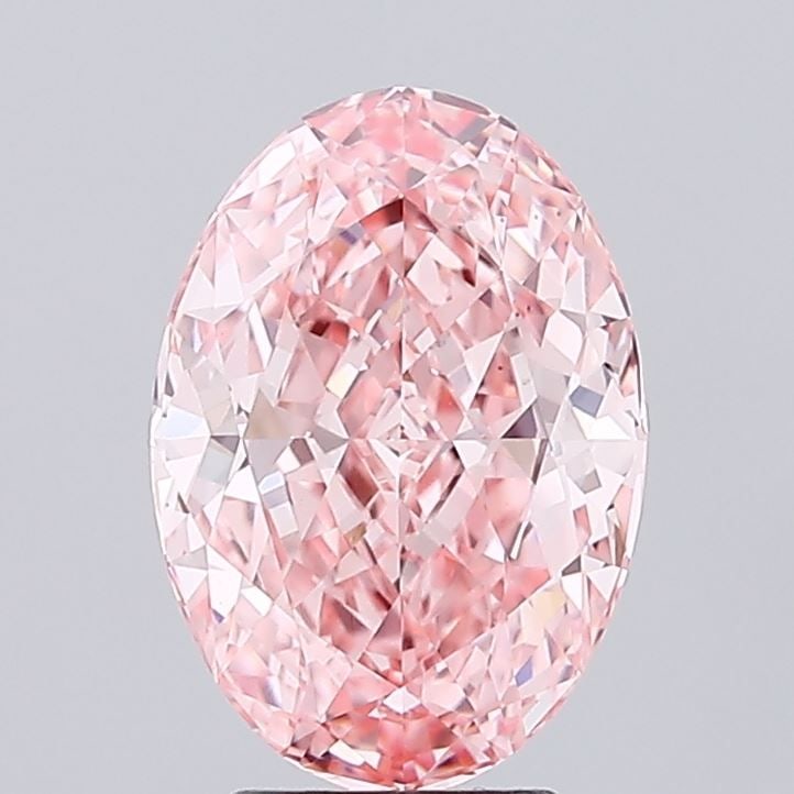 Loose Diamond - OVAL 3.73ct Fancy Vivid Pink VS1: Loose Diamond - OVAL 3.73ct Fancy Vivid Pink VS1 Source: This is a real non-mined Diamond that has been grown in a lab Shape: OVAL Carats: 3.73 Color: Fancy Vivid Pink Certification: IGI Video: