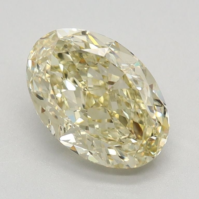 Loose Diamond - OVAL 1.28ct Fancy Light Yellow VS1: Loose Diamond - OVAL 1.28ct Fancy Light Yellow VS1 Source: This is a real non-mined Diamond that has been grown in a lab Shape: OVAL Carats: 1.28 Color: Fancy Light Yellow Certification: IGI Video: