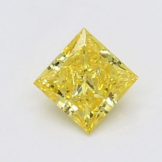 Loose Diamond - PRINCESS 0.26ct Fancy Vivid Yellow VVS2: Loose Diamond - PRINCESS 0.26ct Fancy Vivid Yellow VVS2 Source: This is a real non-mined Diamond that has been grown in a lab Shape: PRINCESS Carats: 0.26 Color: Fancy Vivid Yellow Certification: NONE