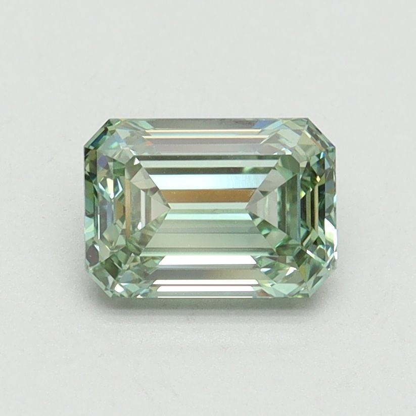 Loose Diamond - EMERALD 1.0ct Fancy Intense Green VVS2: Loose Diamond - EMERALD 1.0ct Fancy Intense Green VVS2 Source: This is a real non-mined Diamond that has been grown in a lab Shape: EMERALD Carats: 1.0 Color: Fancy Intense Green Certification: IGI Vi