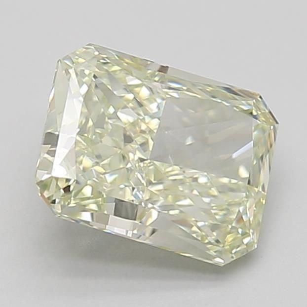 Loose Diamond - RADIANT 1.55ct Fancy Light Yellow IF: Loose Diamond - RADIANT 1.55ct Fancy Light Yellow IF Source: This is a real non-mined Diamond that has been grown in a lab Shape: RADIANT Carats: 1.55 Color: Fancy Light Yellow Certification: IGI Vide
