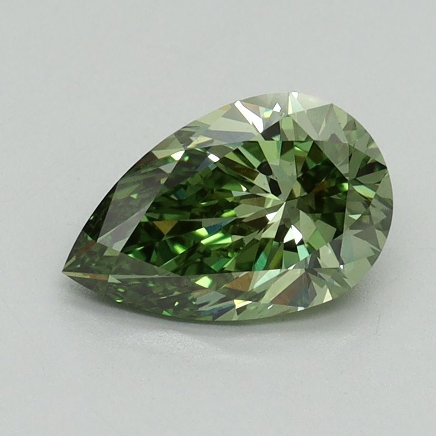 Loose Diamond - PEAR 1.16ct Fancy Vivid Green VS1: Loose Diamond - PEAR 1.16ct Fancy Vivid Green VS1 Source: This is a real non-mined Diamond that has been grown in a lab Shape: PEAR Carats: 1.16 Color: Fancy Vivid Green Certification: IGI Video: