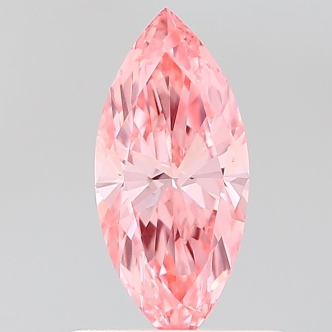 Loose Diamond - MARQUISE 0.56ct Fancy Vivid Pink VS1: Loose Diamond - MARQUISE 0.56ct Fancy Vivid Pink VS1 Source: This is a real non-mined Diamond that has been grown in a lab Shape: MARQUISE Carats: 0.56 Color: Fancy Vivid Pink Certification: IGI Video