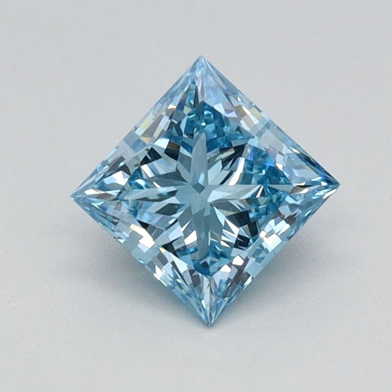 Loose Diamond - PRINCESS 0.64ct Fancy Vivid Blue VS2: Loose Diamond - PRINCESS 0.64ct Fancy Vivid Blue VS2 Source: This is a real non-mined Diamond that has been grown in a lab Shape: PRINCESS Carats: 0.64 Color: Fancy Vivid Blue Certification: IGI Video