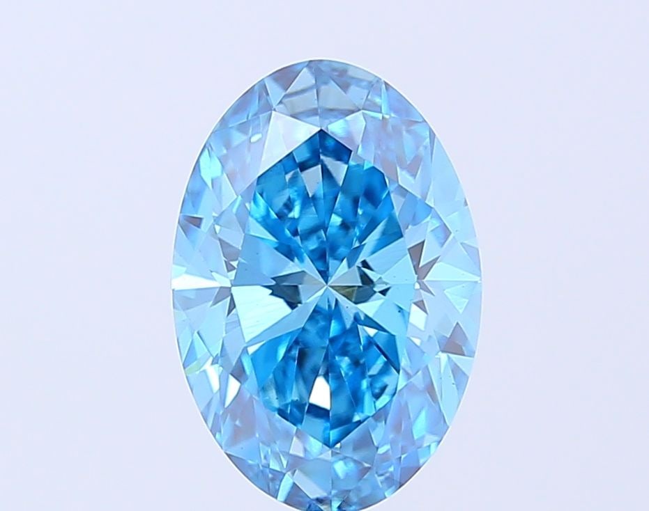 Loose Diamond - OVAL 3.01ct Fancy Vivid Blue VS1: Loose Diamond - OVAL 3.01ct Fancy Vivid Blue VS1 Source: This is a real non-mined Diamond that has been grown in a lab Shape: OVAL Carats: 3.01 Color: Fancy Vivid Blue Certification: IGI Video: