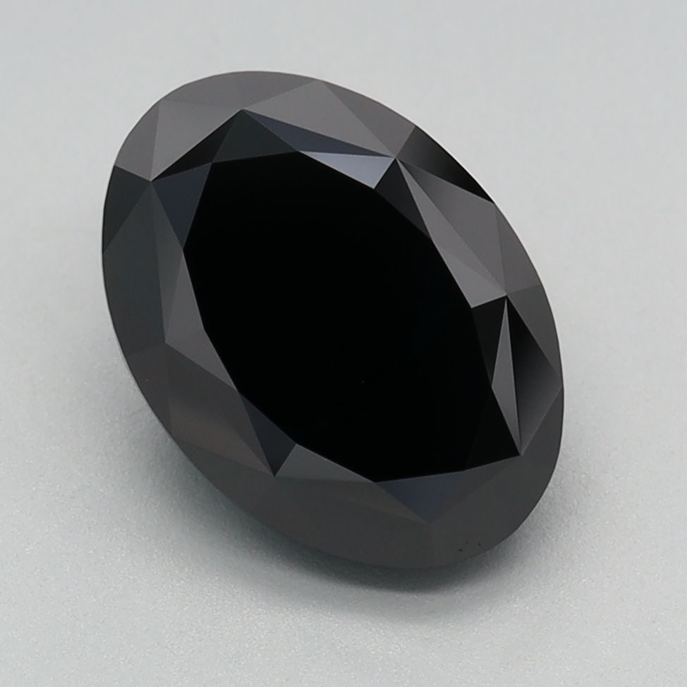 Loose Diamond - OVAL 2.71ct Fancy Black VVS2: Loose Diamond - OVAL 2.71ct Fancy Black VVS2 Source: This is a real non-mined Diamond that has been grown in a lab Shape: OVAL Carats: 2.71 Color: Fancy Black Certification: IGI Video: