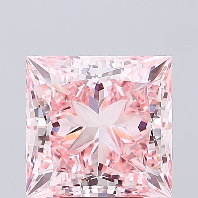 Loose Diamond - PRINCESS 5.19ct Fancy Vivid Pink VS1: Loose Diamond - PRINCESS 5.19ct Fancy Vivid Pink VS1 Source: This is a real non-mined Diamond that has been grown in a lab Shape: PRINCESS Carats: 5.19 Color: Fancy Vivid Pink Certification: IGI Video