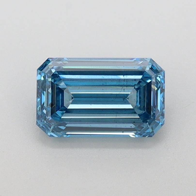 Loose Diamond - EMERALD 1.06ct Fancy Vivid Blue VS2: Loose Diamond - EMERALD 1.06ct Fancy Vivid Blue VS2 Source: This is a real non-mined Diamond that has been grown in a lab Shape: EMERALD Carats: 1.06 Color: Fancy Vivid Blue Certification: IGI Video: