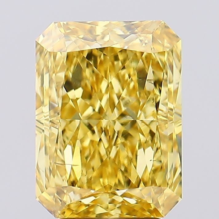 Loose Diamond - RADIANT 4.62ct Fancy Vivid Yellow VS2: Loose Diamond - RADIANT 4.62ct Fancy Vivid Yellow VS2 Source: This is a real non-mined Diamond that has been grown in a lab Shape: RADIANT Carats: 4.62 Color: Fancy Vivid Yellow Certification: IGI Vid