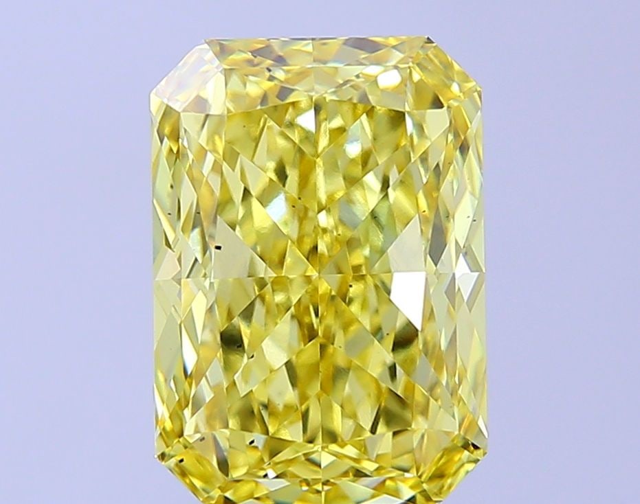 Loose Diamond - RADIANT 5.73ct Fancy Vivid Yellow VS2: Loose Diamond - RADIANT 5.73ct Fancy Vivid Yellow VS2 Source: This is a real non-mined Diamond that has been grown in a lab Shape: RADIANT Carats: 5.73 Color: Fancy Vivid Yellow Certification: IGI Vid