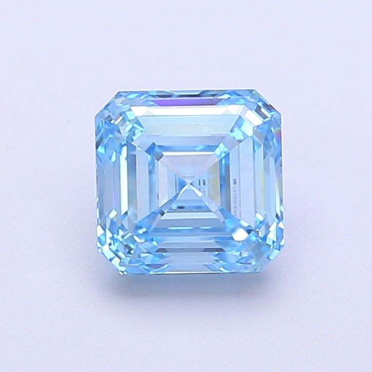 Loose Diamond - SQUARE EMERALD 1.5ct Fancy Vivid Blue VVS2: Loose Diamond - SQUARE EMERALD 1.5ct Fancy Vivid Blue VVS2 Source: This is a real non-mined Diamond that has been grown in a lab Shape: SQUARE EMERALD Carats: 1.5 Color: Fancy Vivid Blue Certification