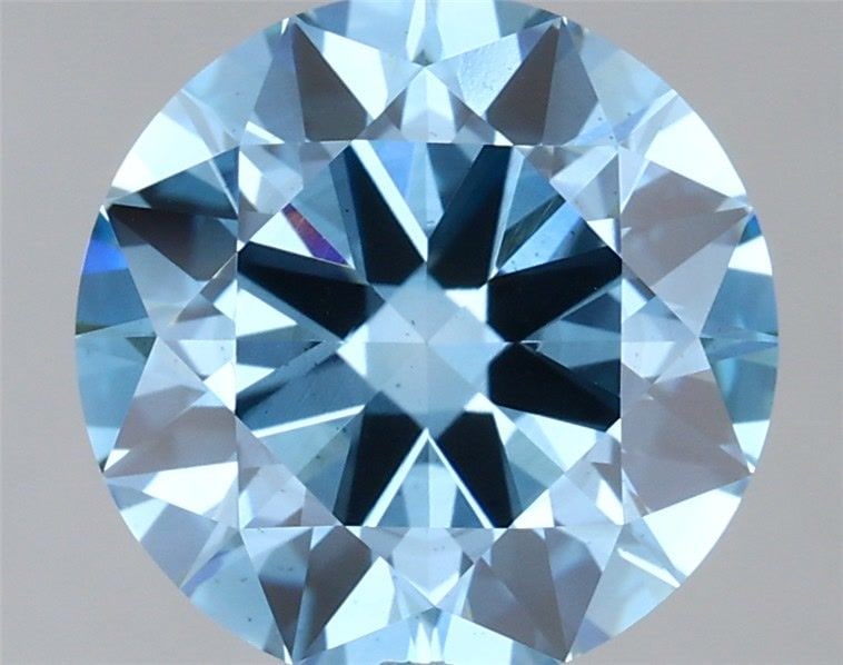 Ideal Loose Diamond - ROUND 3.0ct Fancy Vivid Blue VS2: Ideal Loose Diamond - ROUND 3.0ct Fancy Vivid Blue VS2 Source: This is a real non-mined Diamond that has been grown in a lab Shape: ROUND Carats: 3.0 Color: Fancy Vivid Blue Certification: IGI Video: