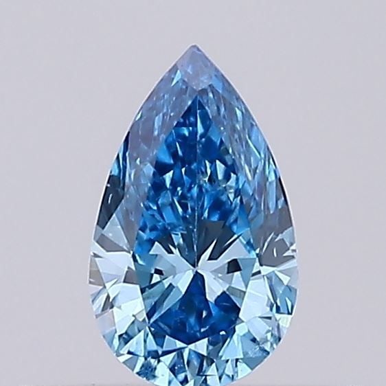 Loose Diamond - PEAR 0.19ct Fancy Vivid Blue SI1: Loose Diamond - PEAR 0.19ct Fancy Vivid Blue SI1 Source: This is a real non-mined Diamond that has been grown in a lab Shape: PEAR Carats: 0.19 Color: Fancy Vivid Blue Certification: IGI Video:
