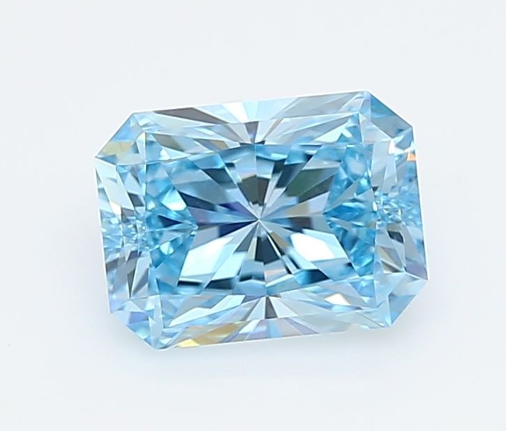 Loose Diamond - RADIANT 1.54ct Fancy Vivid Blue VVS1: Loose Diamond - RADIANT 1.54ct Fancy Vivid Blue VVS1 Source: This is a real non-mined Diamond that has been grown in a lab Shape: RADIANT Carats: 1.54 Color: Fancy Vivid Blue Certification: IGI