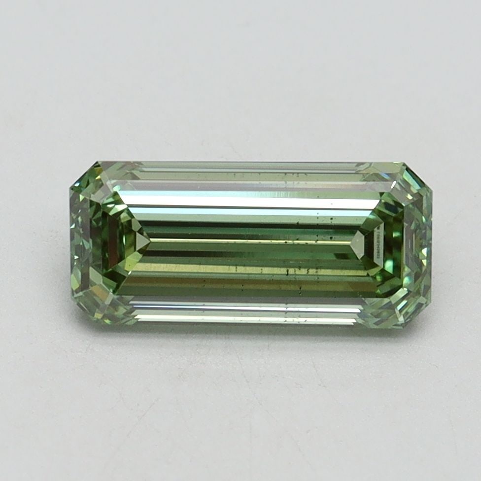 Loose Diamond - EMERALD 1.5ct Fancy Intense Green VS2: Loose Diamond - EMERALD 1.5ct Fancy Intense Green VS2 Source: This is a real non-mined Diamond that has been grown in a lab Shape: EMERALD Carats: 1.5 Color: Fancy Intense Green Certification: IGI Vid