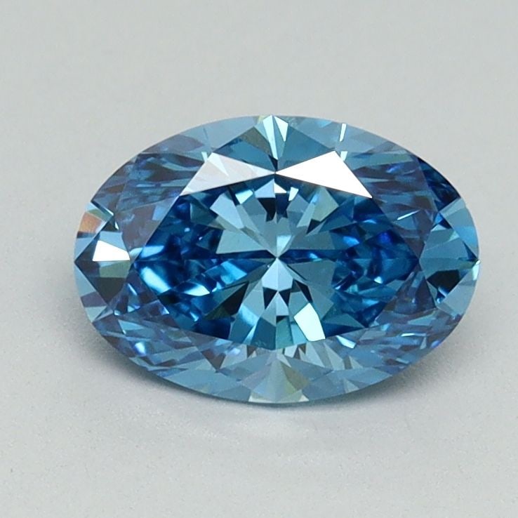 Loose Diamond - OVAL 1.0ct Fancy Vivid Blue VS1: Loose Diamond - OVAL 1.0ct Fancy Vivid Blue VS1 Source: This is a real non-mined Diamond that has been grown in a lab Shape: OVAL Carats: 1.0 Color: Fancy Vivid Blue Certification: IGI Video: