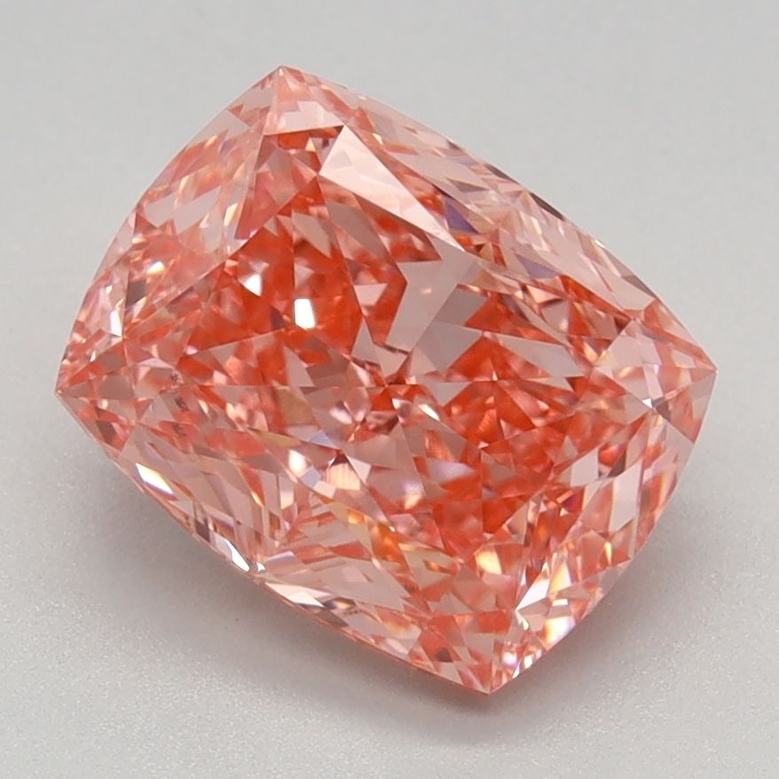Loose Diamond - CUSHION MODIFIED 2.12ct Fancy Vivid Pink VVS2: Loose Diamond - CUSHION MODIFIED 2.12ct Fancy Vivid Pink VVS2 Source: This is a real non-mined Diamond that has been grown in a lab Shape: CUSHION MODIFIED Carats: 2.12 Color: Fancy Vivid Pink Certifi