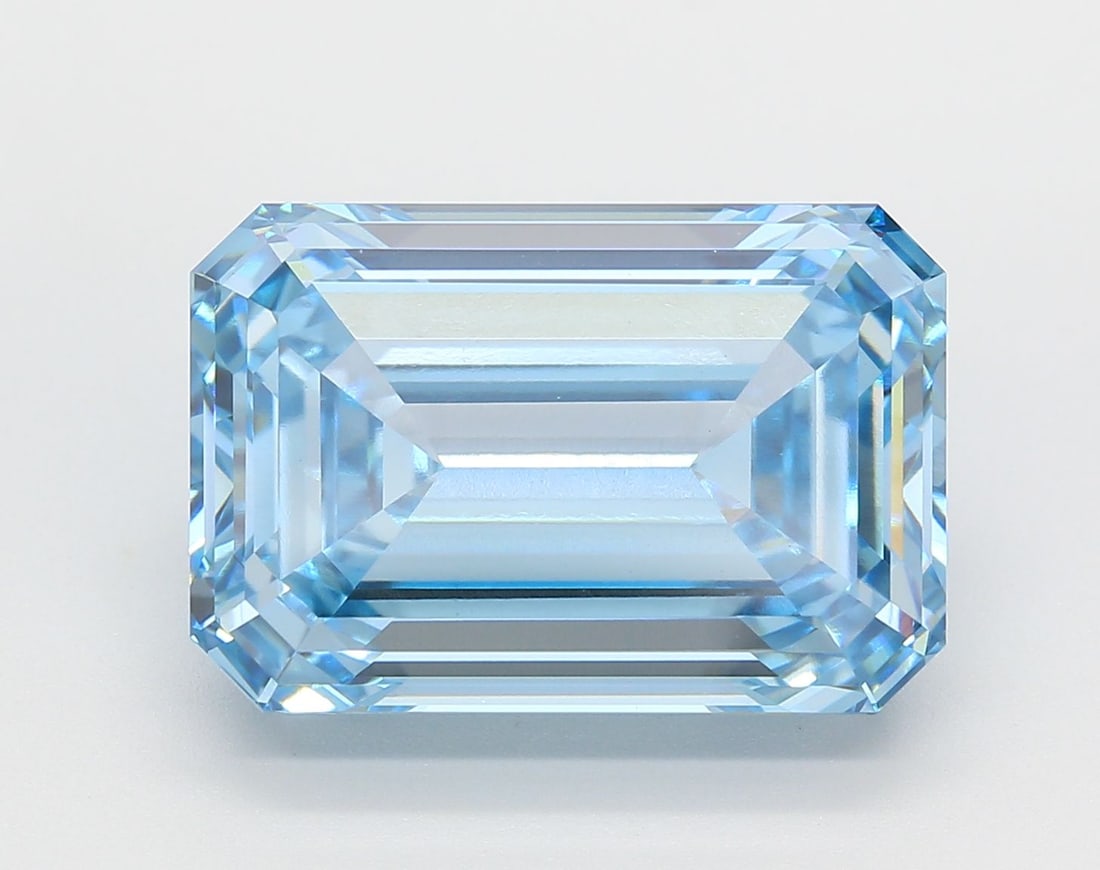 Loose Diamond - EMERALD 10.51ct Fancy Blue VVS2 (1 of 1)