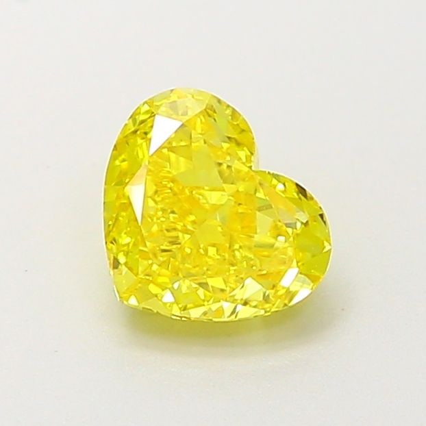 Loose Diamond - HEART 0.85ct Fancy Vivid Yellow VS1: Loose Diamond - HEART 0.85ct Fancy Vivid Yellow VS1 Source: This is a real non-mined Diamond that has been grown in a lab Shape: HEART Carats: 0.85 Color: Fancy Vivid Yellow Certification: IGI Video: