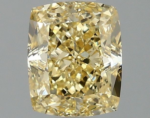 Loose Diamond - CUSHION MODIFIED 1.49ct Fancy Intense Yellow VS2: Loose Diamond - CUSHION MODIFIED 1.49ct Fancy Intense Yellow VS2 Source: This is a real non-mined Diamond that has been grown in a lab Shape: CUSHION MODIFIED Carats: 1.49 Color: Fancy Intense Yellow
