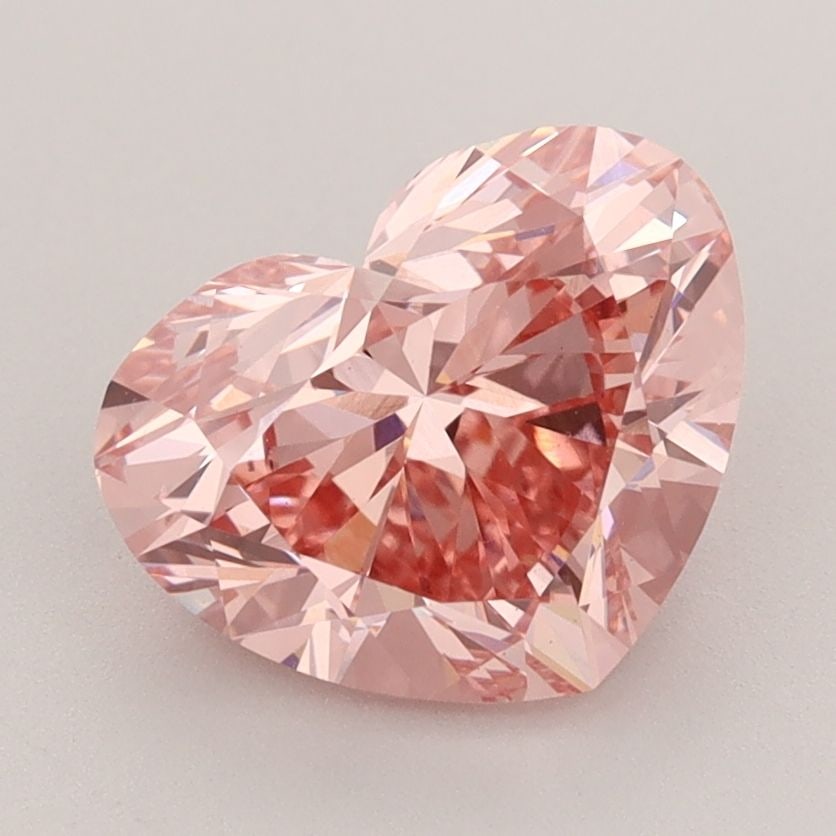 Loose Diamond - HEART 2.71ct Fancy Vivid Pink VS1: Loose Diamond - HEART 2.71ct Fancy Vivid Pink VS1 Source: This is a real non-mined Diamond that has been grown in a lab Shape: HEART Carats: 2.71 Color: Fancy Vivid Pink Certification: IGI Video: