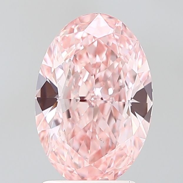 Loose Diamond - OVAL 2.37ct Fancy Vivid Pink VS1: Loose Diamond - OVAL 2.37ct Fancy Vivid Pink VS1 Source: This is a real non-mined Diamond that has been grown in a lab Shape: OVAL Carats: 2.37 Color: Fancy Vivid Pink Certification: IGI Additional im