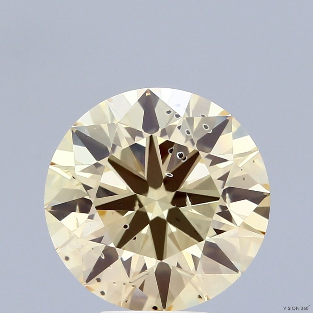 Ideal Loose Diamond - ROUND 5.02ct Fancy Yellow SI2: Ideal Loose Diamond - ROUND 5.02ct Fancy Yellow SI2 Source: This is a real non-mined Diamond that has been grown in a lab Shape: ROUND Carats: 5.02 Color: Fancy Yellow Certification: IGI Video: