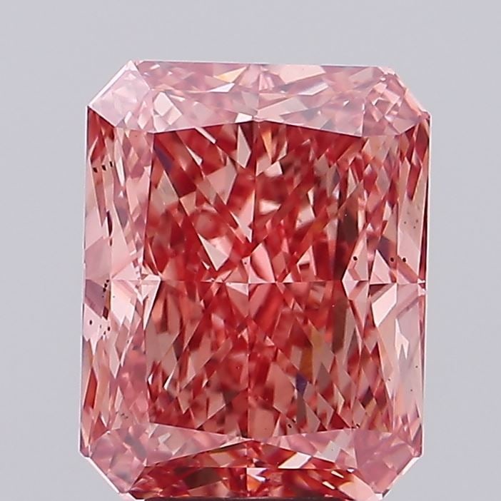 Loose Diamond - RADIANT 7.3ct Fancy Vivid Pink VS2: Loose Diamond - RADIANT 7.3ct Fancy Vivid Pink VS2 Source: This is a real non-mined Diamond that has been grown in a lab Shape: RADIANT Carats: 7.3 Color: Fancy Vivid Pink Certification: IGI Video: