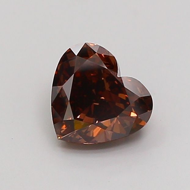 Loose Diamond - HEART 1.61ct Fancy Brown VVS2: Loose Diamond - HEART 1.61ct Fancy Brown VVS2 Source: This is a real non-mined Diamond that has been grown in a lab Shape: HEART Carats: 1.61 Color: Fancy Brown Certification: IGI Additional images av