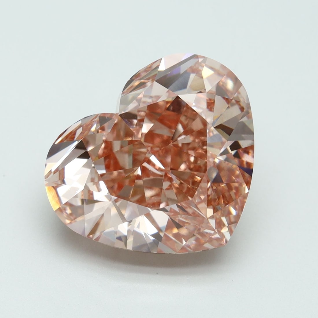 Loose Diamond - HEART 10.06ct Fancy Vivid Pink VS1: Loose Diamond - HEART 10.06ct Fancy Vivid Pink VS1 Source: This is a real non-mined Diamond that has been grown in a lab Shape: HEART Carats: 10.06 Color: Fancy Vivid Pink Certification: IGI Video: