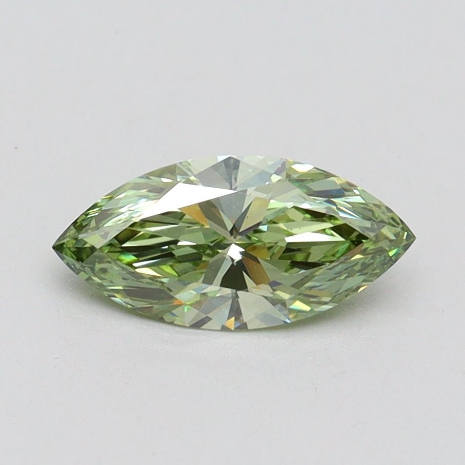 Loose Diamond - MARQUISE 0.72ct Fancy Vivid Green VS1: Loose Diamond - MARQUISE 0.72ct Fancy Vivid Green VS1 Source: This is a real non-mined Diamond that has been grown in a lab Shape: MARQUISE Carats: 0.72 Color: Fancy Vivid Green Certification: IGI Vid