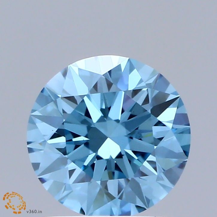 Ideal Loose Diamond - ROUND 1.01ct Fancy Vivid Blue VS1: Ideal Loose Diamond - ROUND 1.01ct Fancy Vivid Blue VS1 Source: This is a real non-mined Diamond that has been grown in a lab Shape: ROUND Carats: 1.01 Color: Fancy Vivid Blue Certification: IGI Video