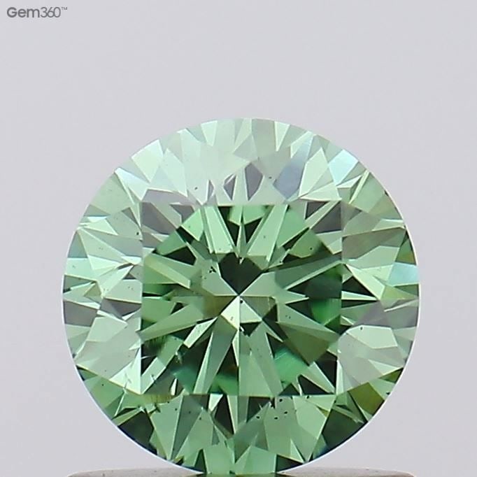 Loose Diamond - ROUND 0.81ct Fancy Vivid Green SI1: Loose Diamond - ROUND 0.81ct Fancy Vivid Green SI1 Source: This is a real non-mined Diamond that has been grown in a lab Shape: ROUND Carats: 0.81 Color: Fancy Vivid Green Certification: NONE Video: