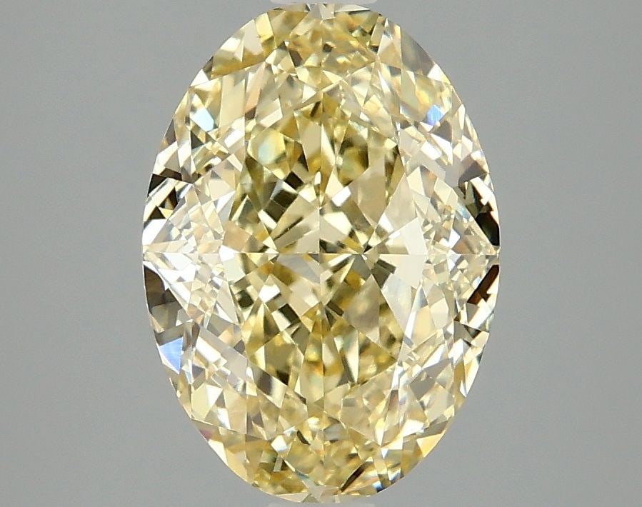 Loose Diamond - OVAL 3.08ct Fancy Intense Yellow VS1: Loose Diamond - OVAL 3.08ct Fancy Intense Yellow VS1 Source: This is a real non-mined Diamond that has been grown in a lab Shape: OVAL Carats: 3.08 Color: Fancy Intense Yellow Certification: IGI Video