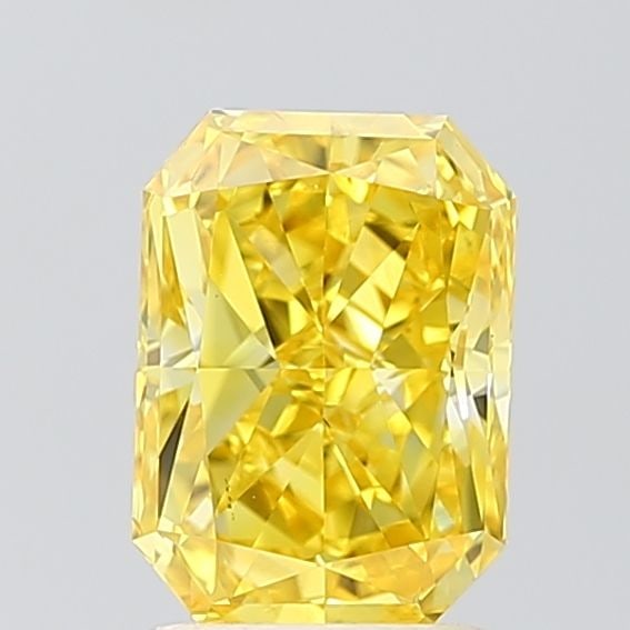 Loose Diamond - CUSHION MODIFIED 2.02ct Fancy Vivid Yellow VS1: Loose Diamond - CUSHION MODIFIED 2.02ct Fancy Vivid Yellow VS1 Source: This is a real non-mined Diamond that has been grown in a lab Shape: CUSHION MODIFIED Carats: 2.02 Color: Fancy Vivid Yellow Cert