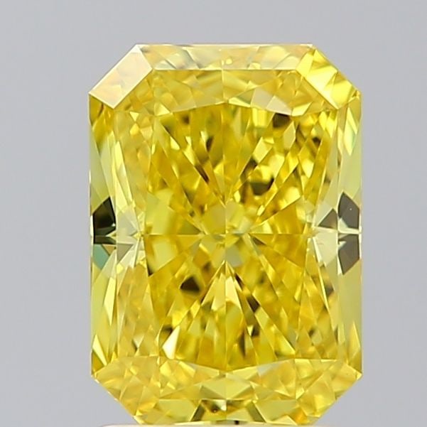 Loose Diamond - RADIANT 1.8ct Fancy Vivid Yellow VVS1: Loose Diamond - RADIANT 1.8ct Fancy Vivid Yellow VVS1 Source: This is a real non-mined Diamond that has been grown in a lab Shape: RADIANT Carats: 1.8 Color: Fancy Vivid Yellow Certification: IGI Vide