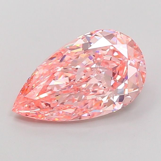 Loose Diamond - PEAR 4.35ct Fancy Vivid Pink VVS2: Loose Diamond - PEAR 4.35ct Fancy Vivid Pink VVS2 Source: This is a real non-mined Diamond that has been grown in a lab Shape: PEAR Carats: 4.35 Color: Fancy Vivid Pink Certification: IGI Video: