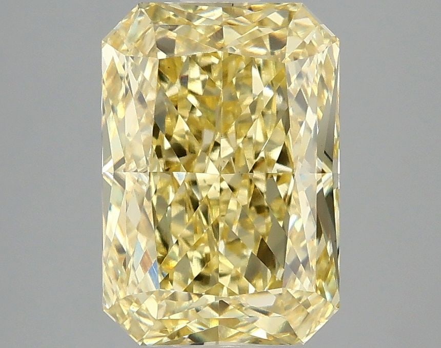 Loose Diamond - RADIANT 3.1ct Fancy Vivid Yellow VS1: Loose Diamond - RADIANT 3.1ct Fancy Vivid Yellow VS1 Source: This is a real non-mined Diamond that has been grown in a lab Shape: RADIANT Carats: 3.1 Color: Fancy Vivid Yellow Certification: IGI Video