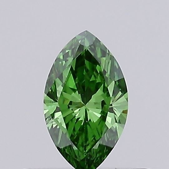 Loose Diamond - MARQUISE 0.35ct Fancy Vivid Green VS2: Loose Diamond - MARQUISE 0.35ct Fancy Vivid Green VS2 Source: This is a real non-mined Diamond that has been grown in a lab Shape: MARQUISE Carats: 0.35 Color: Fancy Vivid Green Certification: NONE Vi