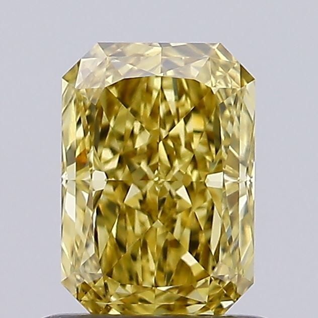 Loose Diamond - RADIANT 0.9ct Fancy Intense Yellow VVS2: Loose Diamond - RADIANT 0.9ct Fancy Intense Yellow VVS2 Source: This is a real non-mined Diamond that has been grown in a lab Shape: RADIANT Carats: 0.9 Color: Fancy Intense Yellow Certification: IGI